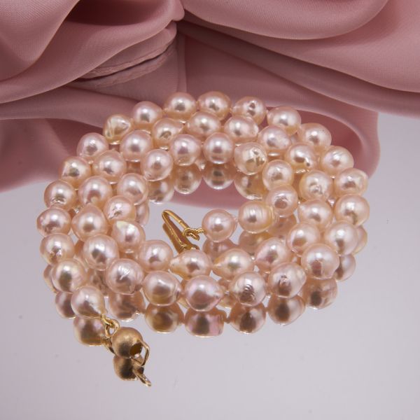 Akoya Zuchperlen Barock weiß